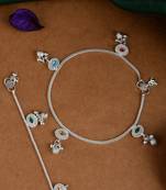 Silver anklets