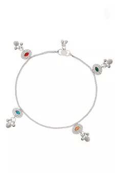 Silver anklets
