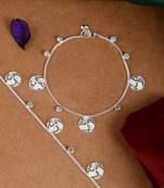 Silver anklets