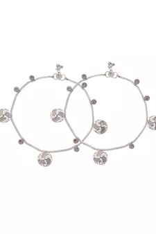 Silver anklets