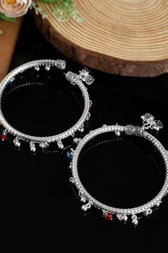 Silver anklets