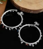 Silver anklets