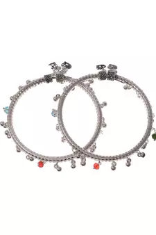 Silver anklets