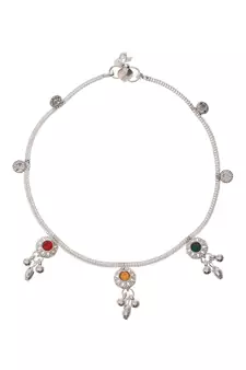Silver anklets