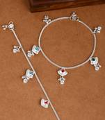 Silver anklets