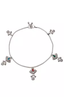 Silver anklets