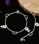 Silver anklets
