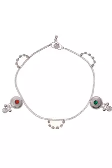 Silver anklets