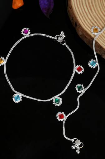 Multicolor anklets