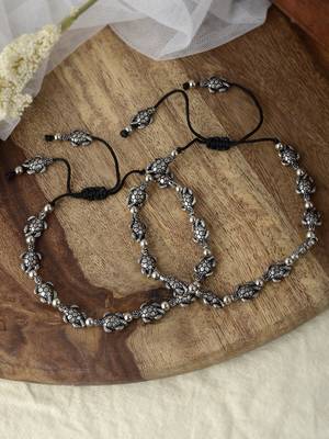 Silver anklets 1