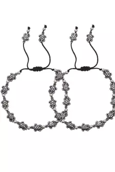 Silver anklets