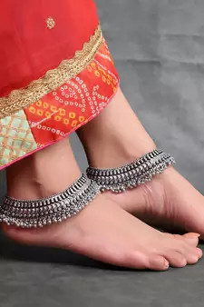 Silver anklets