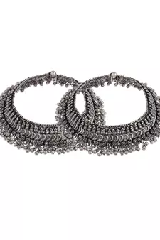 Silver anklets
