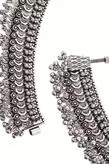 Silver anklets