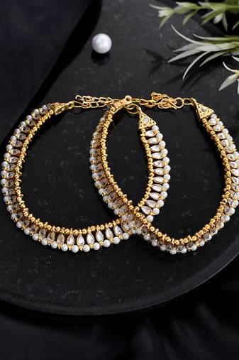 Gold anklets