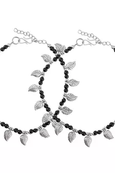 Silver anklets