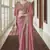 Pink Zari Resham & Beads Embroidered Georgette Party Wear Bridal Wedding Festival Saree