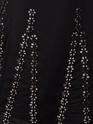 Mirror Embroidery Work Palazzo Pant (Free Size) Black Color 5