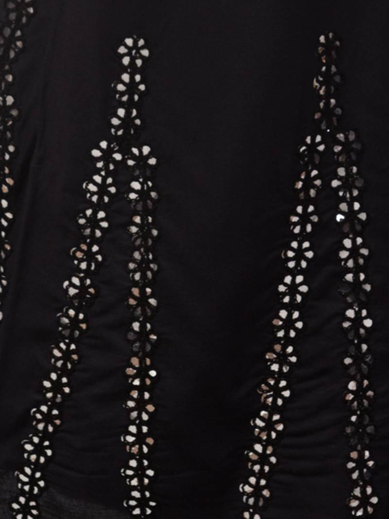 Mirror Embroidery Work Palazzo Pant (Free Size) Black Color
