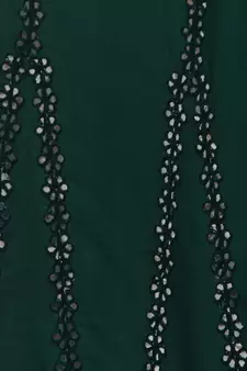 Green Rayon  Palazzo Pant with Mirror Work