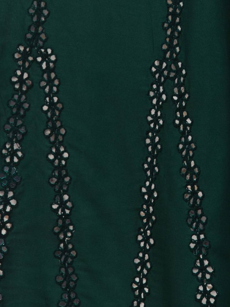 Green Rayon  Palazzo Pant with Mirror Work