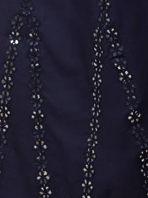 Mirror Embroidery Work Palazzo Pant (Free Size) Navy Color 5