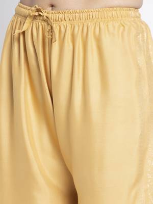 Women Flared Beige Rayon Palazzo Pant Free Size 6