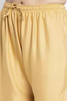 Women Flared Beige Rayon Palazzo Pant Free Size