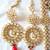 Red Green Crystal Bridal Dulhan Necklace Earring Set