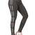 Grey printed cotton leggings