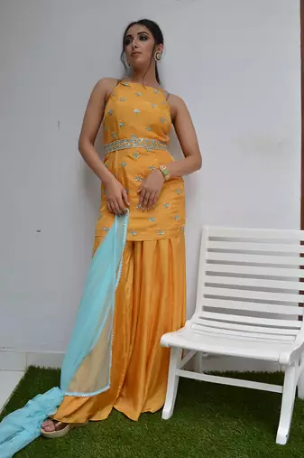Dawn And Sea Sharara Set