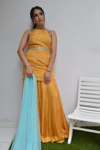 Dawn And Sea Sharara Set