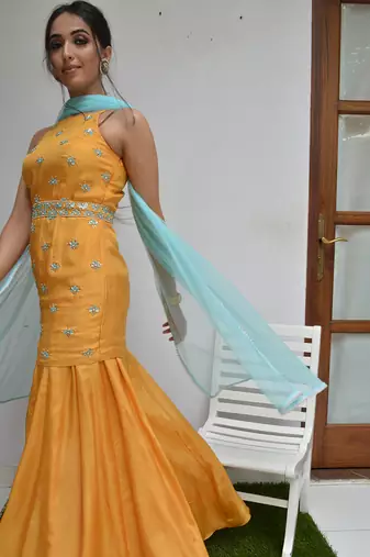 Dawn And Sea Sharara Set