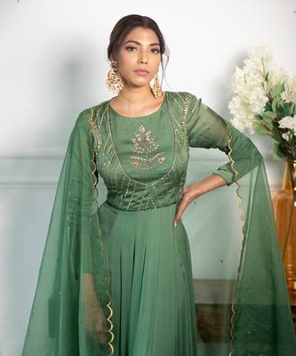 Fresh Green Anarkali 2