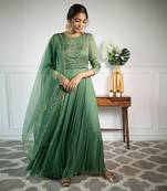 Fresh Green Anarkali