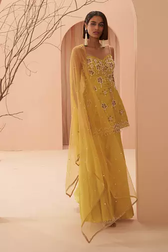 Blaze Pearl Sharara Set