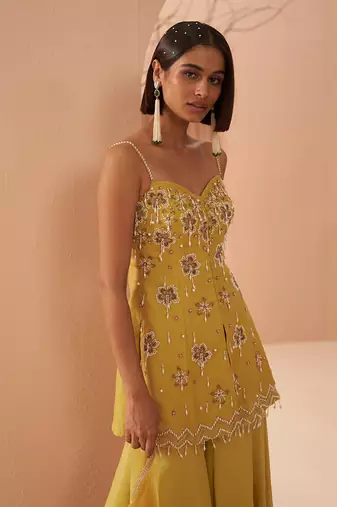Blaze Pearl Sharara Set