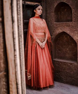 Sunset Corset Lehenga Set 1