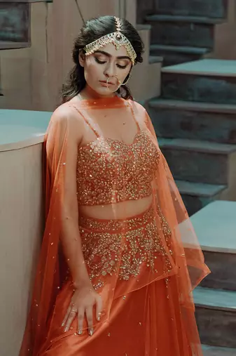 Sunset Corset Lehenga Set