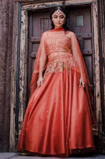 Sunset Corset Lehenga Set