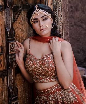 Sunset Corset Lehenga Set 4