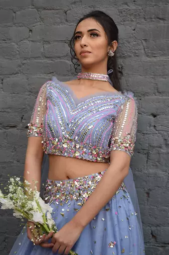 Lilac Rose Lehenga Set