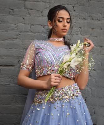 Lilac Rose Lehenga Set 3