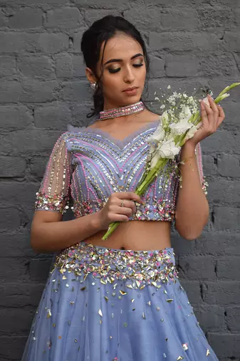 Lilac Rose Lehenga Set