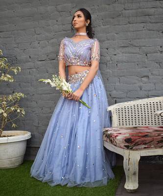 Lilac Rose Lehenga Set 1