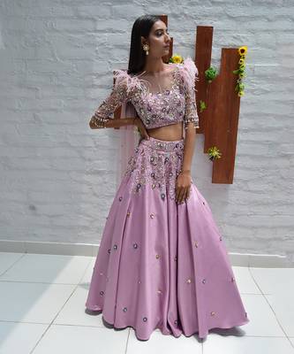 Dream Lilac Lehenga Set 1