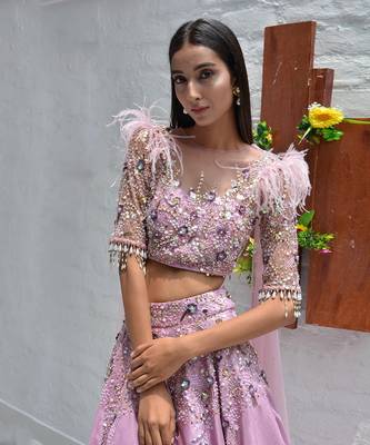 Dream Lilac Lehenga Set 2