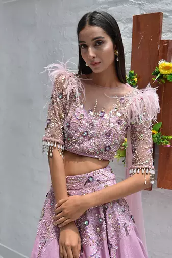 Dream Lilac Lehenga Set