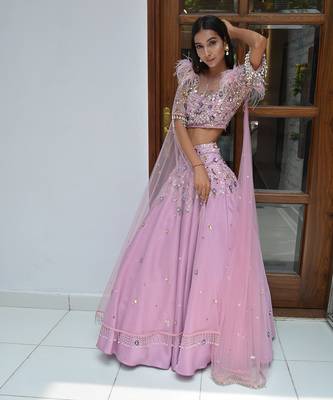 Dream Lilac Lehenga Set 3
