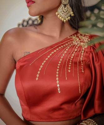 Warm Orange Lehenga Set 4